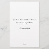 Carte de déclaration personnalisée pour bébé (Dos)