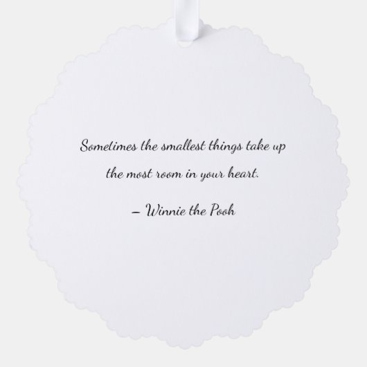 Carte de déclaration personnalisée pour bébé (Verso)