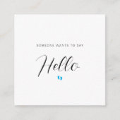 Carte de déclaration pour bébé de la FAIRE-PART de (Devant)