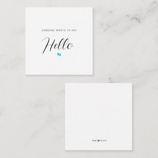 Carte de déclaration pour bébé de la FAIRE-PART de (Devant / Derrière)