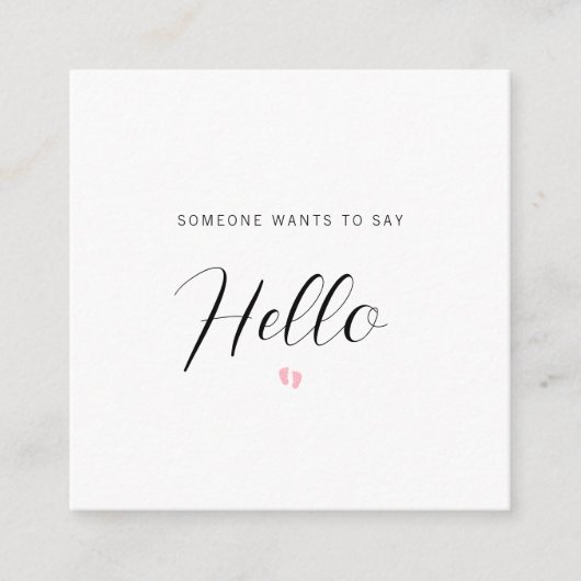 Carte de déclaration pour bébé de la FAIRE-PART de (Devant)