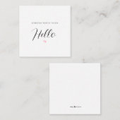 Carte de déclaration pour bébé de la FAIRE-PART de (Devant / Derrière)