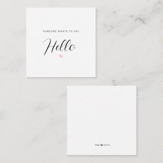 Carte de déclaration pour bébé de la FAIRE-PART de (Devant / Derrière)