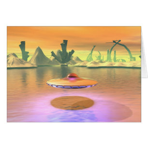 Carte de décollage UFO de Alien Lake