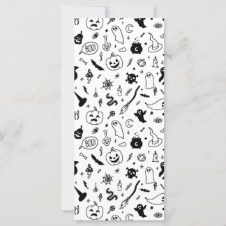 carte de décoration d'art doodart à la fête hallow