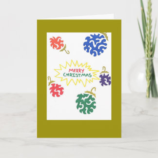 carte de décoration de noël