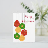 Carte de décoration de Noël (Debout devant)