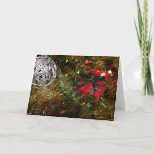 Carte de décoration de Noël