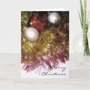 Carte de décoration de Noël