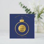 Carte de décoration de Noël pour logo d'entreprise (Debout devant)
