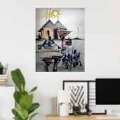 Carte de décoration intérieure africaine 3 (Bureau à domicile)