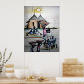 Carte de décoration intérieure africaine 3 (Cuisine)