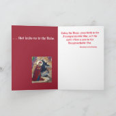 Carte de dee de Noël avec message chrétien orthodo (Intérieur)