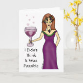 Carte de déesse de vin "I Love You" (Fleur jaune)