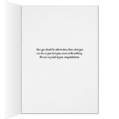 Carte de défilé pour fille (Intérieur (Droit))