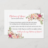 Carte de définition de la carte d'honneur (Devant / Derrière)