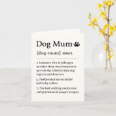 Carte de définition de Maman de chien (Fleur jaune)