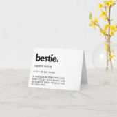 Carte de définition de meilleure amie (Fleur jaune)