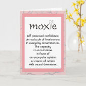 Carte de définition Moxie (Fleur jaune)