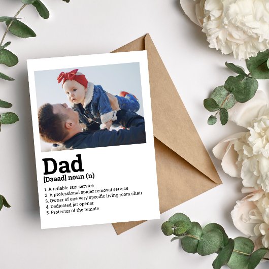 Carte de définition papa