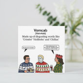 Carte de définition Vomcab : argot de Noël embarra (Debout devant)