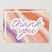 Carte de dégradé Pastel Merci (Devant / Derrière)