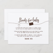 Carte de demande "Adventure Await" "Books for Baby (Devant / Derrière)