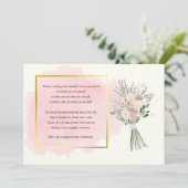 Carte de demande d'aide-mémoire (Debout devant)