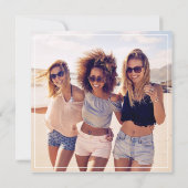 Carte de demande d'aide-mémoire photo tendance (Dos)