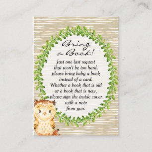 Carte de demande de Baby shower animal Woodland