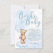 Carte de demande de Baby shower Bearly Wait Sky (Devant)