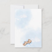 Carte de demande de Baby shower Bearly Wait Sky (Dos)