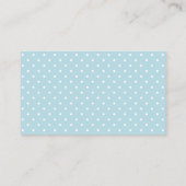 Carte de demande de Baby shower Blue Baby Feet (Dos)