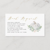 Carte de demande de Baby shower d'automne Citrouil (Devant)