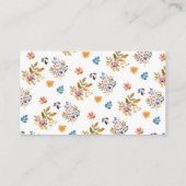 Carte de demande de Baby shower d'automne Whimsica (Dos)