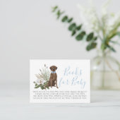 Carte de demande de Baby shower de chien (Debout devant)