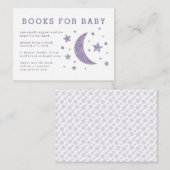 Carte de demande de Baby shower de la Lavande de S (Devant / Derrière)