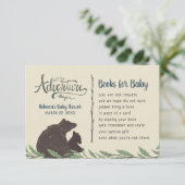 Carte de demande de Baby shower de Little Bear Rus (Debout devant)