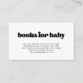 Carte de demande de Baby shower de script rétro vi (Devant)