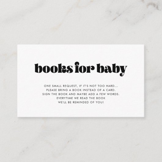 Carte de demande de Baby shower de script rétro vi (Devant)