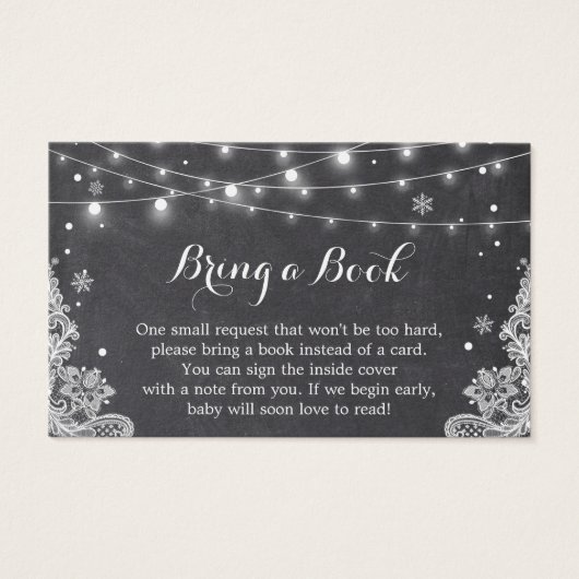 Carte de demande de Baby shower de snowflakes d'hi (Devant)