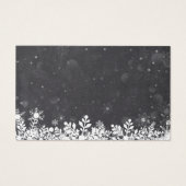 Carte de demande de Baby shower de snowflakes d'hi (Dos)