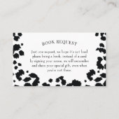 Carte de demande de Baby shower Empreinte de léopa (Devant)