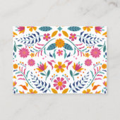 Carte de demande de Baby shower Fiesta Jaune (Dos)