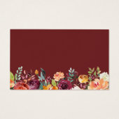 Carte de demande de Baby shower Floral Parties sci (Dos)