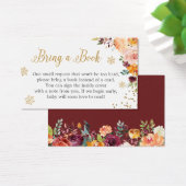 Carte de demande de Baby shower Floral Parties sci (Bureau)