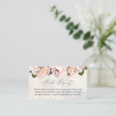 Carte de demande de Baby shower floral rose vif (Debout devant)