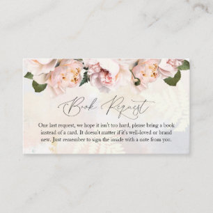 Carte de demande de Baby shower floral rose vif