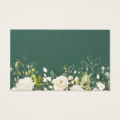 Carte de demande de Baby shower Floral Roses blanc (Dos)