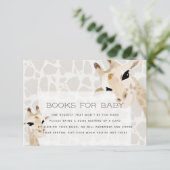 Carte de demande de Baby shower Giraffe (Debout devant)